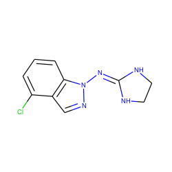 Clc1cccc2c1cnn2N=C1NCCN1 ZINC000040943702