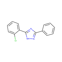 Clc1ccccc1-c1nc(-c2ccccc2)n[nH]1 ZINC000006552240