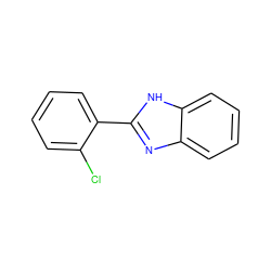 Clc1ccccc1-c1nc2ccccc2[nH]1 ZINC000000092157