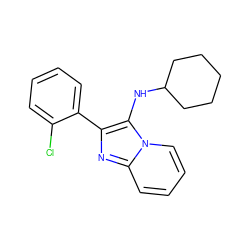 Clc1ccccc1-c1nc2ccccn2c1NC1CCCCC1 ZINC000035157096