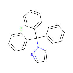 Clc1ccccc1C(c1ccccc1)(c1ccccc1)n1cccn1 ZINC000003975392