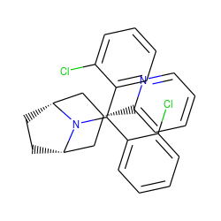 Clc1ccccc1C(c1ccccc1Cl)N1[C@H]2CC[C@@H]1C[C@H](c1ccccn1)C2 ZINC000100467500