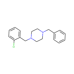 Clc1ccccc1CN1CCN(Cc2ccccc2)CC1 ZINC000019537266