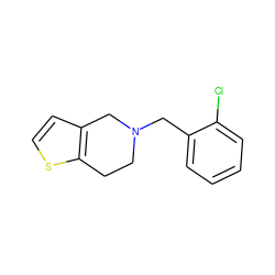 Clc1ccccc1CN1CCc2sccc2C1 ZINC000019594599