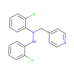 Clc1ccccc1NN(Cc1ccncc1)c1ccccc1Cl ZINC000037868680