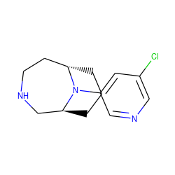 Clc1cncc(N2[C@H]3CCC[C@H]2CNCC3)c1 ZINC000253639688