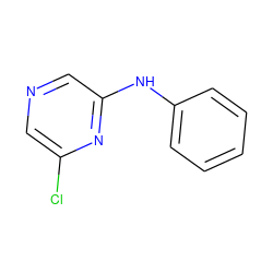 Clc1cncc(Nc2ccccc2)n1 ZINC000038585533