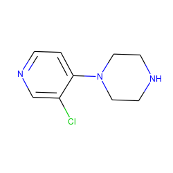 Clc1cnccc1N1CCNCC1 ZINC000029413191