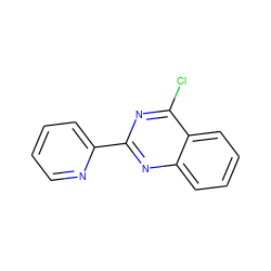 Clc1nc(-c2ccccn2)nc2ccccc12 ZINC000000522072