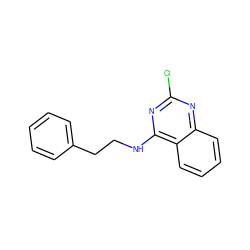 Clc1nc(NCCc2ccccc2)c2ccccc2n1 ZINC000011756153