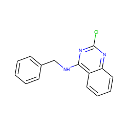 Clc1nc(NCc2ccccc2)c2ccccc2n1 ZINC000001826371