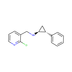 Clc1ncccc1CN[C@H]1C[C@@H]1c1ccccc1 ZINC000113368557