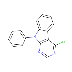 Clc1ncnc2c1c1ccccc1n2-c1ccccc1 ZINC000026716742