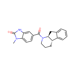 Cn1c(=O)[nH]c2cc(C(=O)N3CCC[C@H]4c5ccccc5C[C@@H]43)ccc21 ZINC000096169399