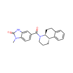 Cn1c(=O)[nH]c2cc(C(=O)N3CCC[C@H]4c5ccccc5CC[C@@H]43)ccc21 ZINC000096169278