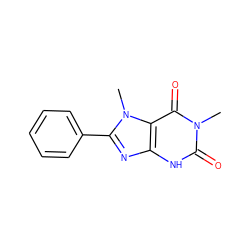 Cn1c(=O)[nH]c2nc(-c3ccccc3)n(C)c2c1=O ZINC000000339584