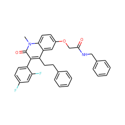 Cn1c(=O)c(-c2ccc(F)cc2F)c(CCc2ccccc2)c2cc(OCC(=O)NCc3ccccc3)ccc21 ZINC000064549601