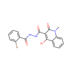 Cn1c(=O)c(C(=O)NNC(=O)c2ccccc2Br)c(O)c2ccccc21 ZINC000100551294