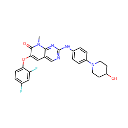 Cn1c(=O)c(Oc2ccc(F)cc2F)cc2cnc(Nc3ccc(N4CCC(O)CC4)cc3)nc21 ZINC000653845355