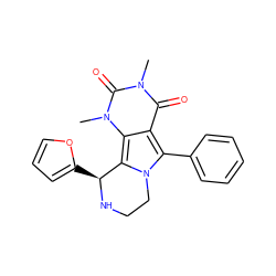 Cn1c(=O)c2c(-c3ccccc3)n3c(c2n(C)c1=O)[C@H](c1ccco1)NCC3 ZINC000209531238