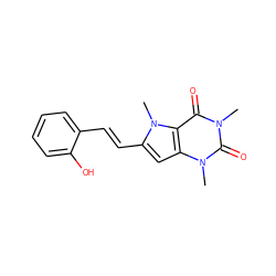 Cn1c(=O)c2c(cc(/C=C/c3ccccc3O)n2C)n(C)c1=O ZINC000095594498