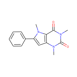 Cn1c(=O)c2c(cc(-c3ccccc3)n2C)n(C)c1=O ZINC000012405592