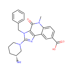 Cn1c(=O)c2c(nc(N3CCC[C@@H](N)C3)n2Cc2ccccc2)c2cc(C(=O)O)ccc21 ZINC000095559243