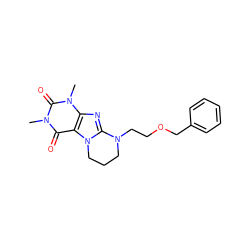 Cn1c(=O)c2c(nc3n2CCCN3CCOCc2ccccc2)n(C)c1=O ZINC000013554883