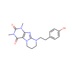 Cn1c(=O)c2c(nc3n2CCCN3CCc2ccc(O)cc2)n(C)c1=O ZINC000028872352