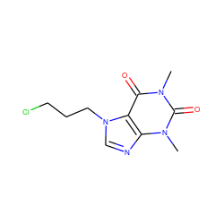 Cn1c(=O)c2c(ncn2CCCCl)n(C)c1=O ZINC000012374151