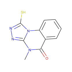 Cn1c(=O)c2ccccc2n2c(S)nnc12 ZINC000007715452