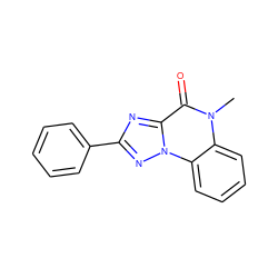 Cn1c(=O)c2nc(-c3ccccc3)nn2c2ccccc21 ZINC000013677408