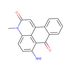 Cn1c(=O)cc2c3c(c(N)ccc31)C(=O)c1ccccc1-2 ZINC000000212053