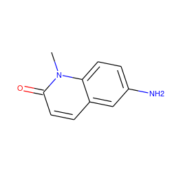 Cn1c(=O)ccc2cc(N)ccc21 ZINC000036404380