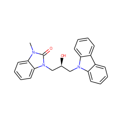 Cn1c(=O)n(C[C@@H](O)Cn2c3ccccc3c3ccccc32)c2ccccc21 ZINC000032760071