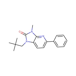 Cn1c(=O)n(CC(C)(C)C)c2ccc(-c3ccccc3)nc21 ZINC000146504961