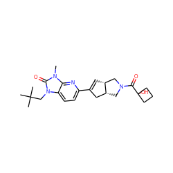 Cn1c(=O)n(CC(C)(C)C)c2ccc(C3=C[C@@H]4CN(C(=O)C5(O)CCC5)C[C@@H]4C3)nc21 ZINC000144980847