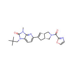 Cn1c(=O)n(CC(C)(C)C)c2ccc(C3=C[C@@H]4CN(C(=O)c5ncco5)C[C@@H]4C3)nc21 ZINC000145090459