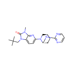 Cn1c(=O)n(CC(C)(C)C)c2ccc(N3C[C@H]4CC[C@H]3CN4c3ncccn3)nc21 ZINC000653867750