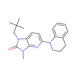 Cn1c(=O)n(CC(C)(C)C)c2ccc(N3CCCc4ccccc43)nc21 ZINC000148238685