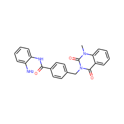 Cn1c(=O)n(Cc2ccc(C(=O)Nc3ccccc3N)cc2)c(=O)c2ccccc21 ZINC000028826545