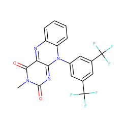 Cn1c(=O)nc2n(-c3cc(C(F)(F)F)cc(C(F)(F)F)c3)c3ccccc3nc-2c1=O ZINC000001619727