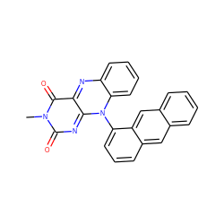 Cn1c(=O)nc2n(-c3cccc4cc5ccccc5cc34)c3ccccc3nc-2c1=O ZINC000013755541