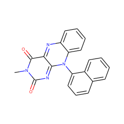 Cn1c(=O)nc2n(-c3cccc4ccccc34)c3ccccc3nc-2c1=O ZINC000013755540