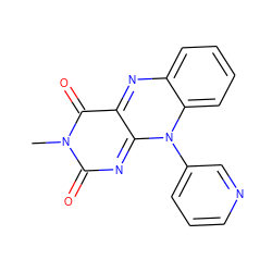 Cn1c(=O)nc2n(-c3cccnc3)c3ccccc3nc-2c1=O ZINC000013755551