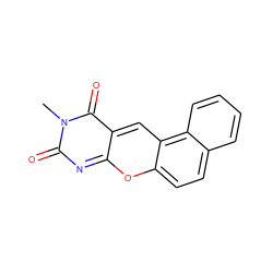 Cn1c(=O)nc2oc3ccc4ccccc4c3cc-2c1=O ZINC000095554246