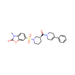 Cn1c(=O)oc2cc(S(=O)(=O)N3CCC[C@H](C(=O)N4CC=C(c5ccccc5)CC4)C3)ccc21 ZINC000006577607