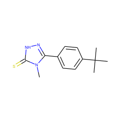 Cn1c(-c2ccc(C(C)(C)C)cc2)n[nH]c1=S ZINC000000090959