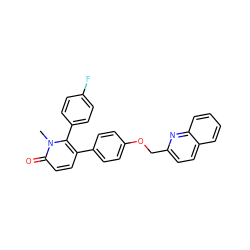 Cn1c(-c2ccc(F)cc2)c(-c2ccc(OCc3ccc4ccccc4n3)cc2)ccc1=O ZINC000473155020