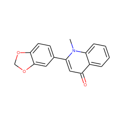 Cn1c(-c2ccc3c(c2)OCO3)cc(=O)c2ccccc21 ZINC000000265501